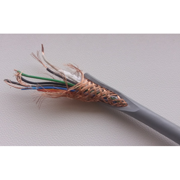 Кабель передачи данных экранированный 7 х 0.14 медный гибкий 26 AWG 