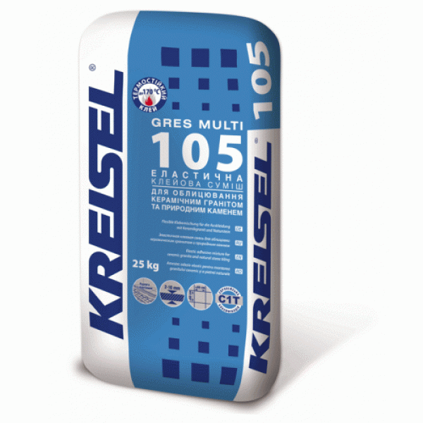 Клей для керамогранита Кreisel 105 Gres Multi (25кг) 