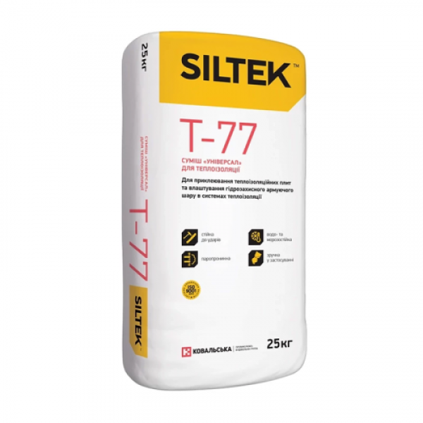 Смесь «Универсал» для теплоизоляции T-77 Siltek (25 кг) 