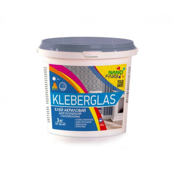 Клей для стеклообоев и стеклохолста Kleberglas Nano farb 1.0 кг