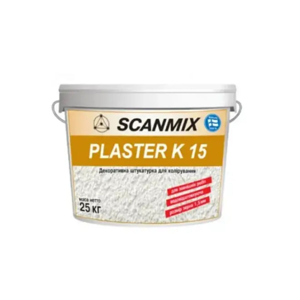 Штукатурка Scanmix PLASTER К15 silicone-silicate (25 кг)