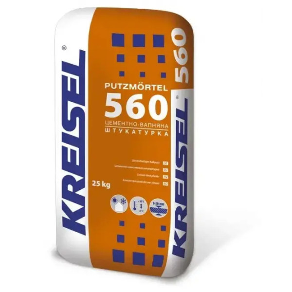 Штукатурная смесь 25 кг PUTZMORTEL Крайзель 560 