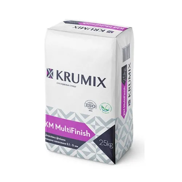 Шпаклевка гипсовая финишная KM MultiFinish KRUMIX (25кг) 