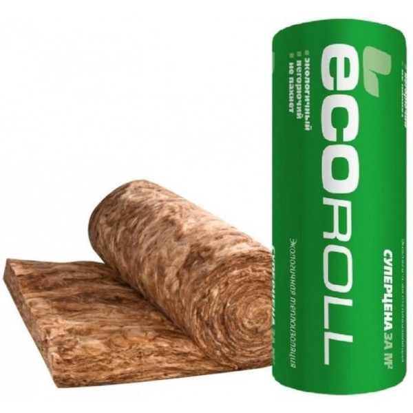 Минеральная вата ТЕПЛО рулон Ecoroll TP 044 8200x1220x50 мм