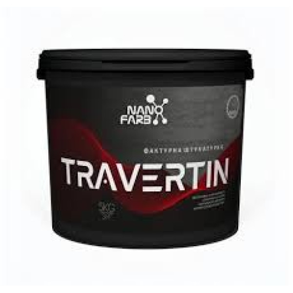 Штукатурка с эффектом натурального камня, Travertin Nanofarb 15 кг.