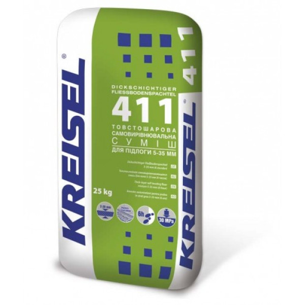 Самовыравнивающаяся смесь (5-35мм) Кreisel 411 (25кг) 