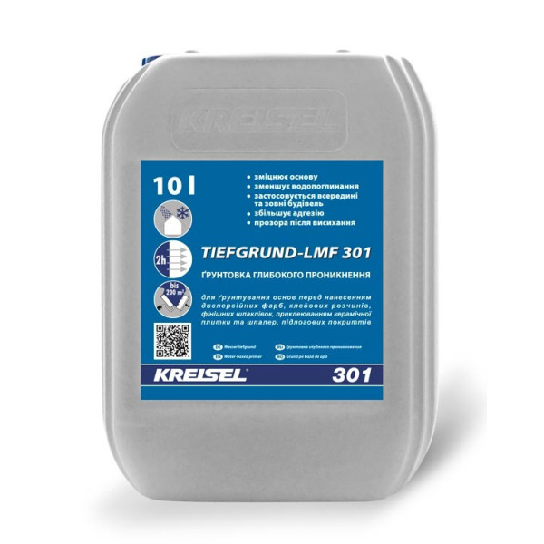 Грунтовка глубокопроникающая КREISEL 301 Tiefgrund 10 л 