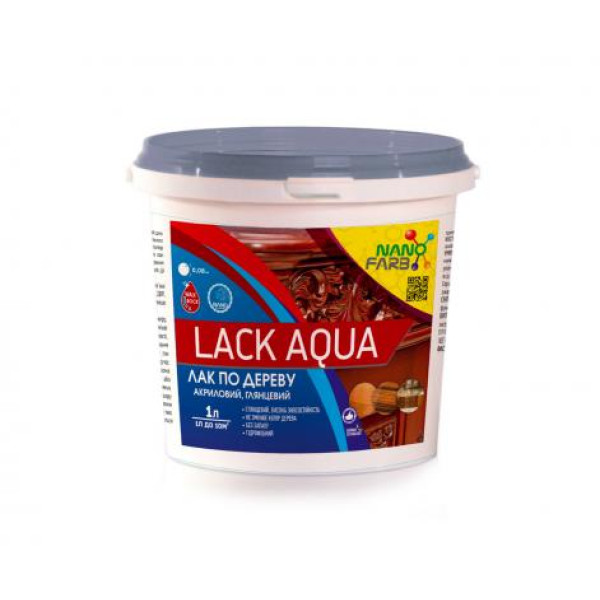 Лак по дереву Lack Aqua Nano farb 1 л