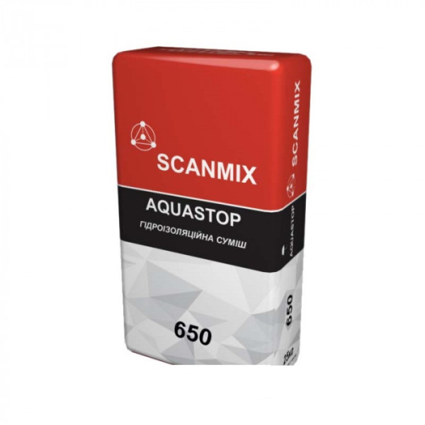 Смесь гидроизоляционная 650 SCANMIX AQUASTOP 25кг