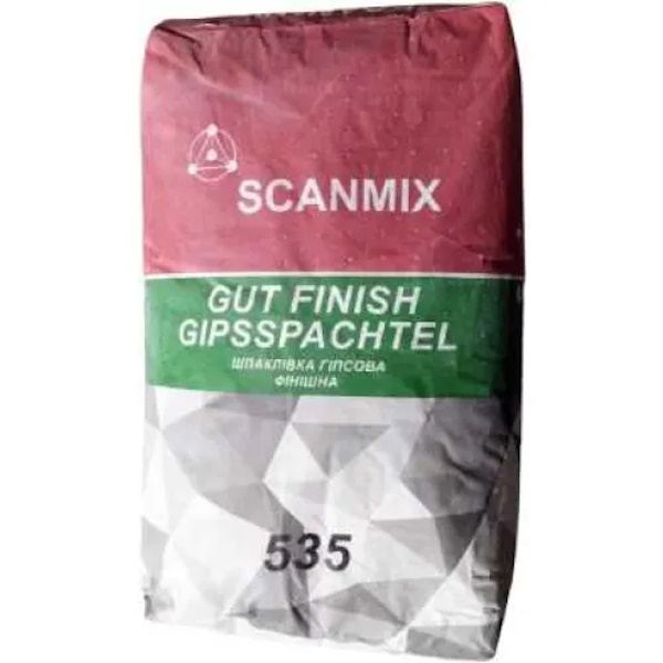 Шпаклевка гипсовая финишная 535 SCANMIX (20 кг)
