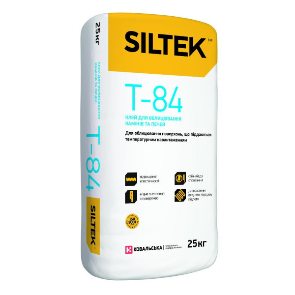 Клей для облицовки каминов и печей SILTEK Т-84 (25 кг) 