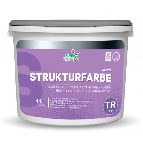 Структурна фарба база TR Strukturfarbe Nanofarb 14 кг 