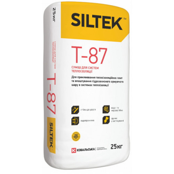 Суміш армуюча для теплоизоляции Siltek Т-87 (25кг)  