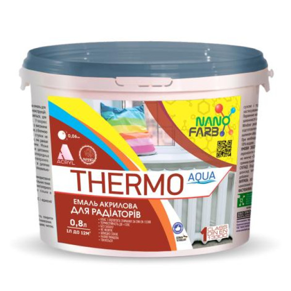 Эмаль для радиаторов Thermo Aqua Nanofarb 0.8 л